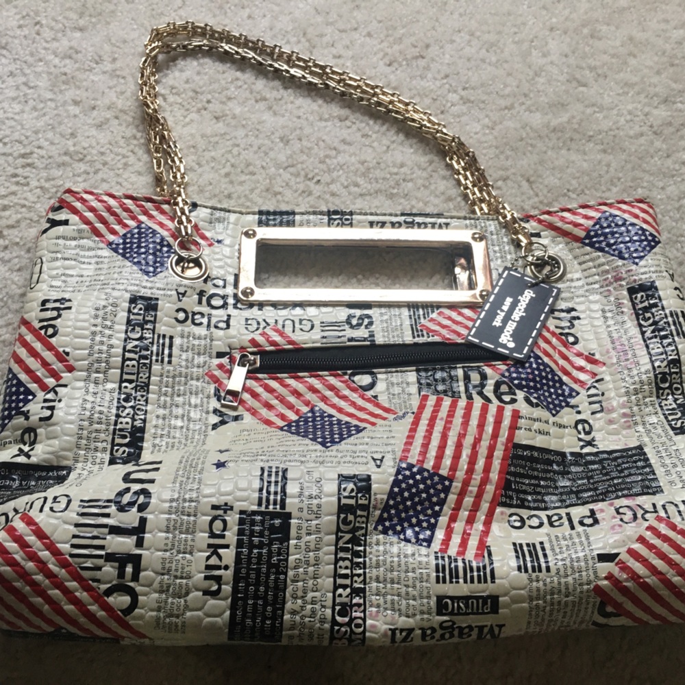 Depeche Mode New York Newspaper Newsprint Traveler Shoulder Bag Purse